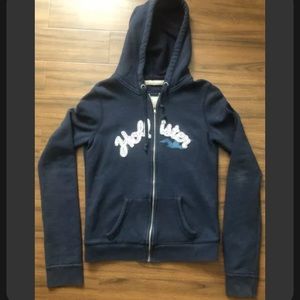 **SOLD** Hollister Zipper Hoodie ~ Navy ~ Ladies Medium